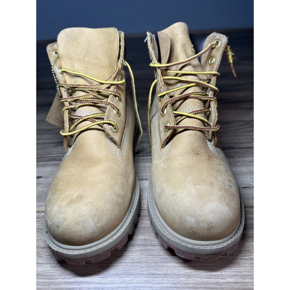 Junior Timberland Boots Size 6 M Wheat - Picture 2 of 14